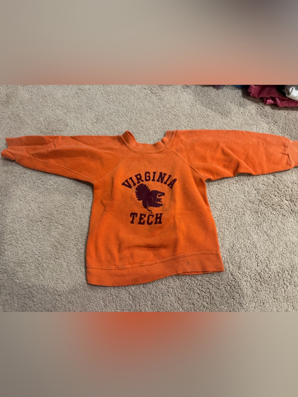 Virginia Tech Orange Kids Sweatshirt